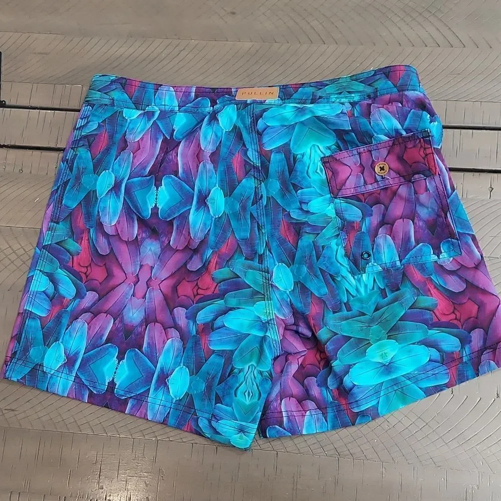 Pullin Tropical Swim Trunks Sz 31